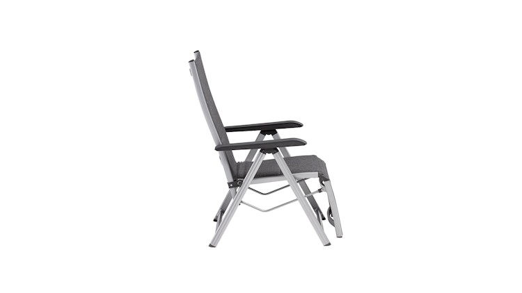 Kettler Relaxsessel BASIC PLUS PADDED, Aluminium Silber / Outdoorgewebe Anthrazit