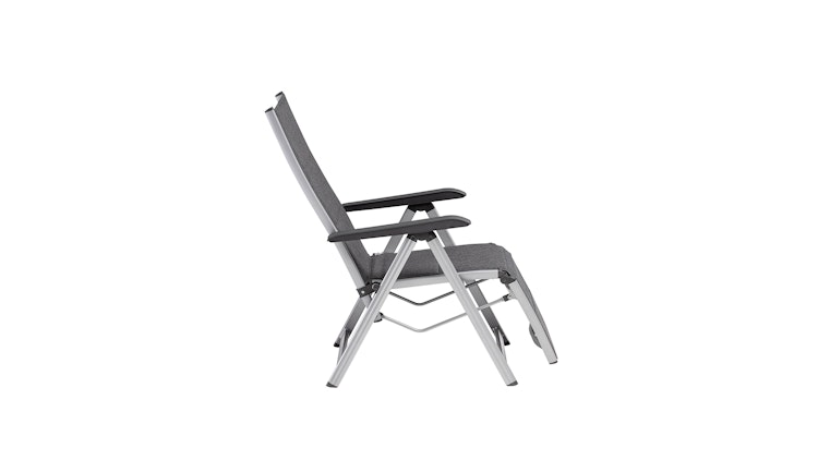 Kettler Relaxsessel BASIC PLUS PADDED, Aluminium Silber / Outdoorgewebe Anthrazit