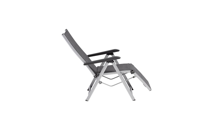 Kettler Relaxsessel BASIC PLUS PADDED, Aluminium Silber / Outdoorgewebe Anthrazit