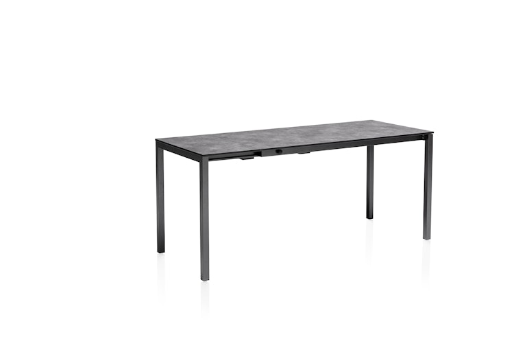 Kettler HPL-Ausziehtisch CUBIC, Aluminium / HPL Anthrazit