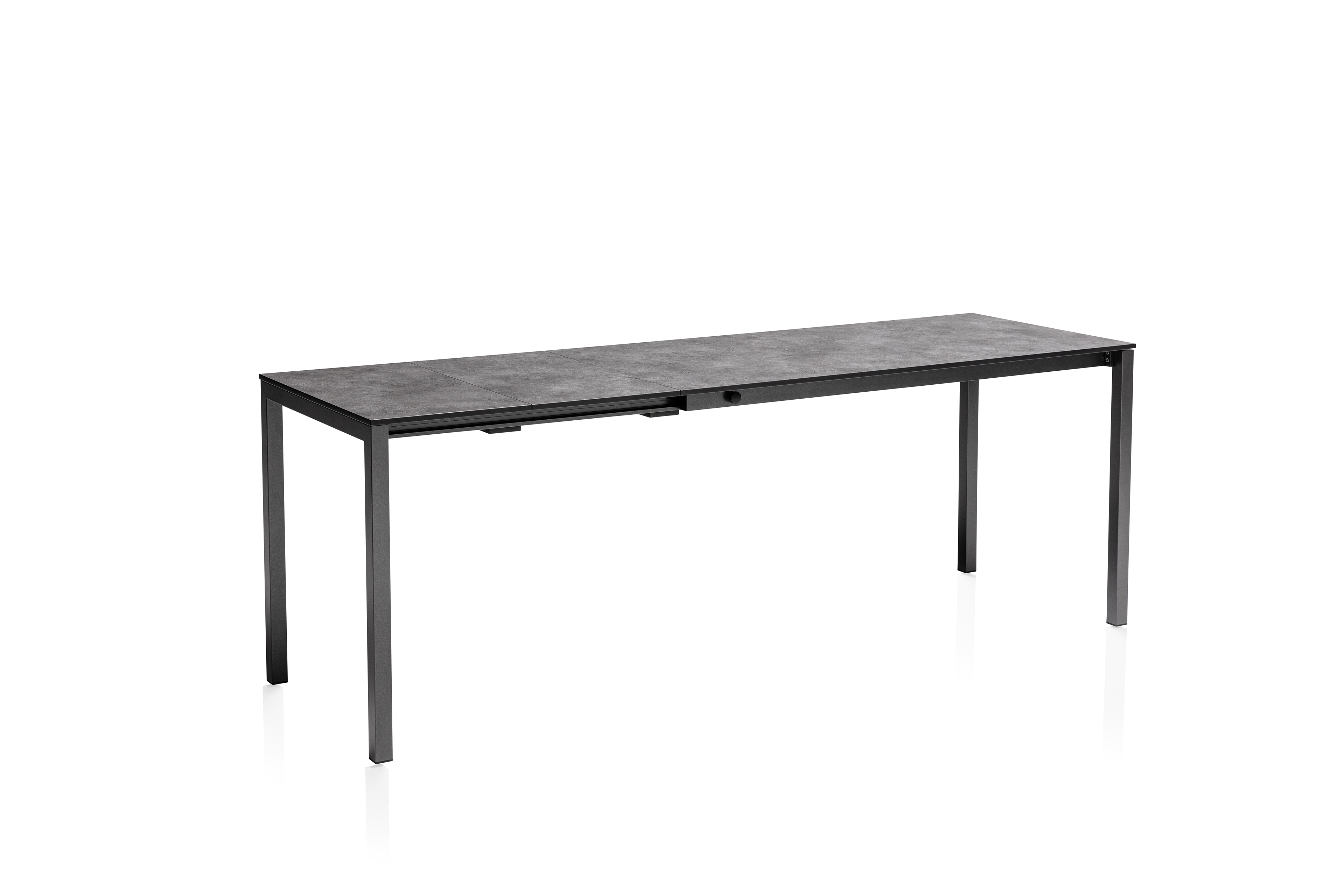 Kettler HPL-Ausziehtisch CUBIC, Aluminium HPL Anthrazit