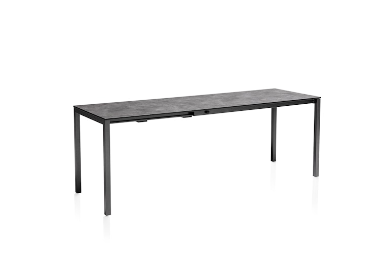 Kettler HPL-Ausziehtisch CUBIC, Aluminium / HPL Anthrazit