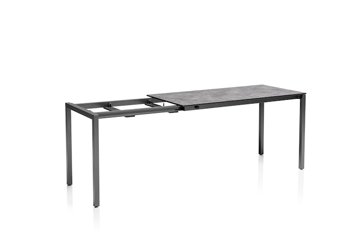 Kettler HPL-Ausziehtisch CUBIC, Aluminium / HPL Anthrazit