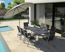 Kettler Multipositionssessel BASIC PLUS, Aluminium Silber / Outdoorgewebe Anthrazit