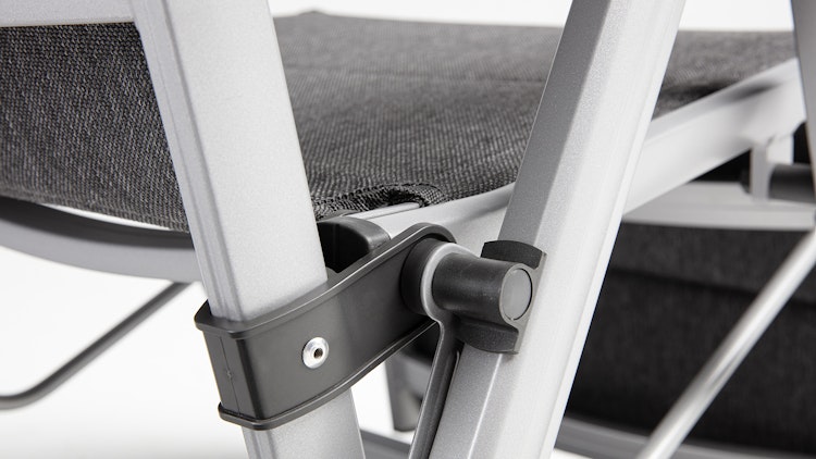 Kettler Relaxsessel BASIC PLUS PADDED, Aluminium Silber / Outdoorgewebe Anthrazit