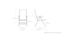Vorschaubild Kettler Multipositionssessel BASIC PLUS PADDED, Aluminium Silber / Outdoorgewebe Anthrazit