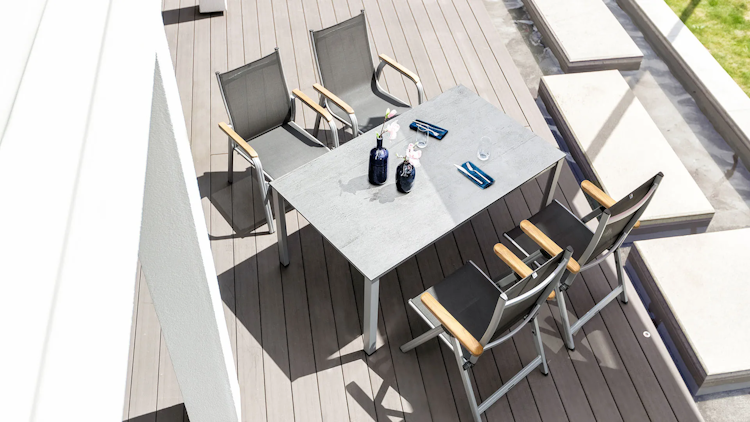 Kettler Multipositionssessel GRANADA, Aluminium Anthrazit / Outdoorgewebe Anthrazit