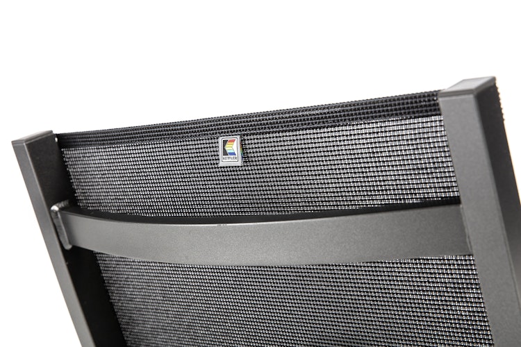 Kettler Stapelsessel BASIC+ PREMIUM, Aluminium Anthrazit / Outdoorgewebe Lakritz
