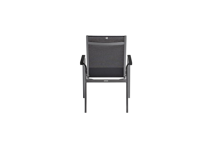 Kettler Stapelsessel BASIC+ PREMIUM, Aluminium Anthrazit / Outdoorgewebe Lakritz