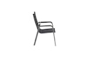 Kettler Stapelsessel BASIC+ PREMIUM, Aluminium Anthrazit / Outdoorgewebe Lakritz
