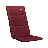 Kettler Sesselauflage 100 x 50 x 8 cm, 100 % Polyester Dessin 819 Rot- Restposten