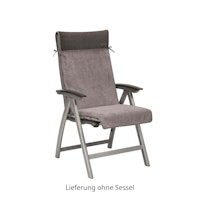 Kettler Auflagenschonbezug für Sessel, 140 x 50 cm, 100 % Baumwolle hellgrau/anthrazit- Restposten