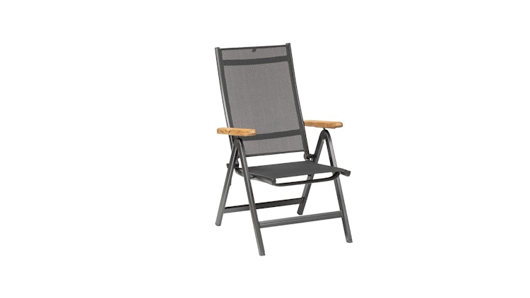 Kettler Multipositionssessel GRANADA, Aluminium Anthrazit / Outdoorgewebe Anthrazit
