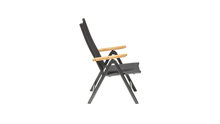 Kettler Multipositionssessel GRANADA, Aluminium Anthrazit / Outdoorgewebe Anthrazit