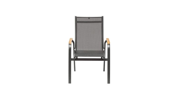 Kettler Stapelsessel GRANADA, Aluminium Anthrazit / Outdoorgewebe Anthrazit