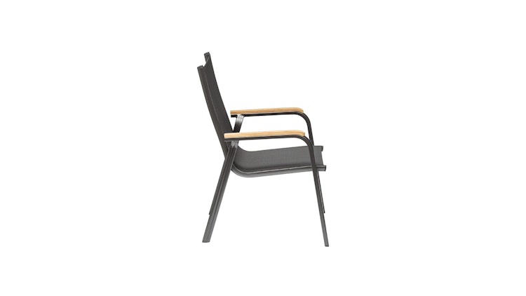 Kettler Stapelsessel GRANADA, Aluminium Anthrazit / Outdoorgewebe Anthrazit