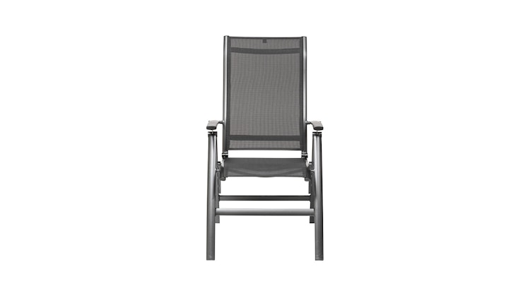 Kettler Multipositionssessel LEGATO CURVE Silver-Line, Aluminium Anthrazit / Outdoorgewebe Anthrazit