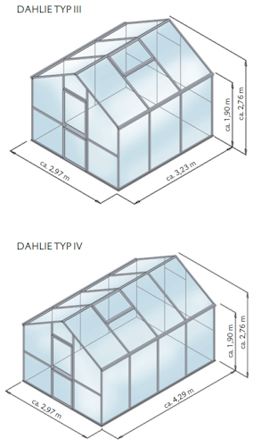 KGT Gewächshaus Dahlie Typ IV