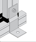 KGT Befestigungswinkelset - gekröpft (V15) zur Befestigung auf bauseitigem Fundament (10 Winkel)Zubehörbild