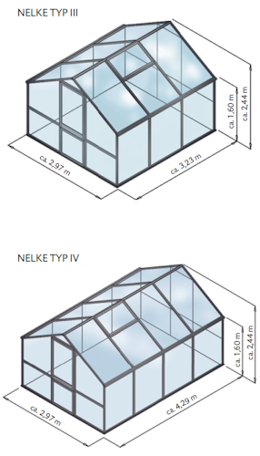 KGT Gewächshaus Nelke Typ IV