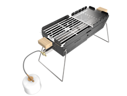 Knister Gas Grill lackiert