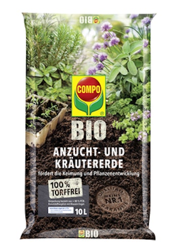 COMPO BIO Anzucht- und Kräuter-Erde torffrei 10 L Bild