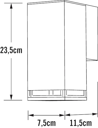 Konstsmide Wandleuchte Pollux, weiss, GU10 (410-250)