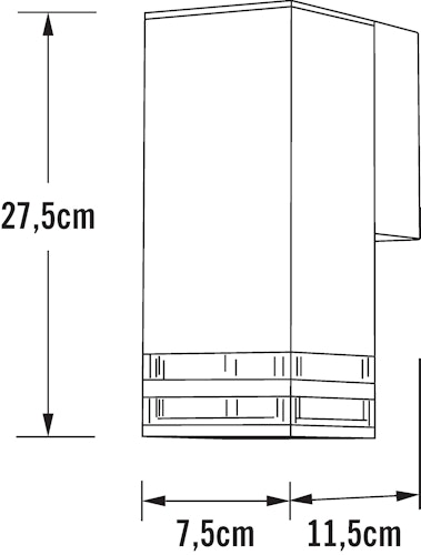 Konstsmide Wandleuchte Pollux, schwarz, GU10 (411-750) Bild