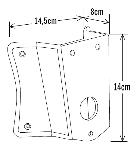 Konstsmide Eckbefestigung, 14,5/14/8 cm  versch. Farben  Bild