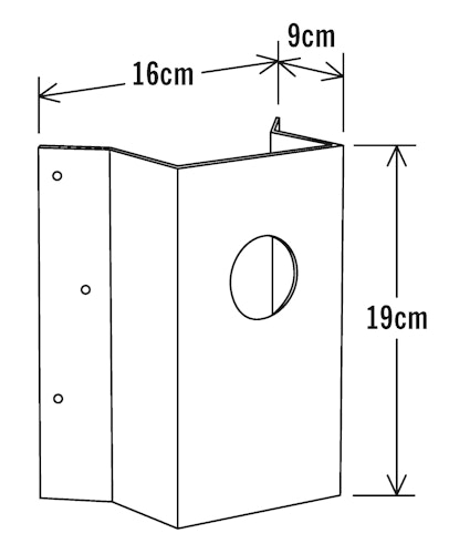 Konstsmide Eckbefestigung, 16/19/9 cm, versch. Farben Bild