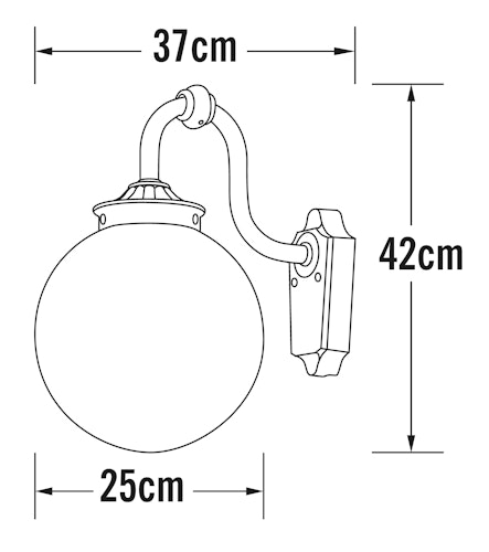 Konstsmide Wandleuchte Arcturus, matt weiss (554-252)