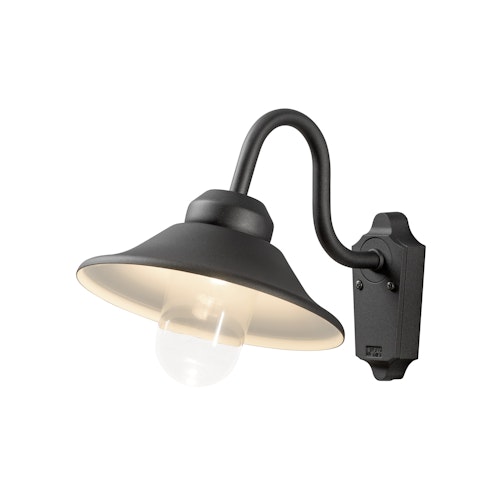 Konstsmide Wandleuchte Vega, lackiertes Aluminium, schwarz (564-750)