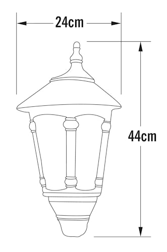 Konstsmide Wandleuchte Virgo Flush, versch. Farben