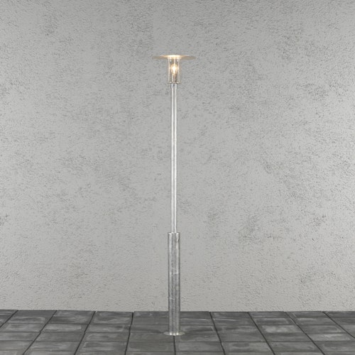 Konstsmide Standleuchte Mode, galvanisiert, klares Polycarbonatglas (663-320)