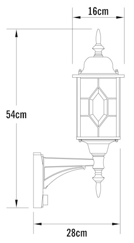 Konstsmide Wandleuchte Milano, schwarz, silber (7268-759)