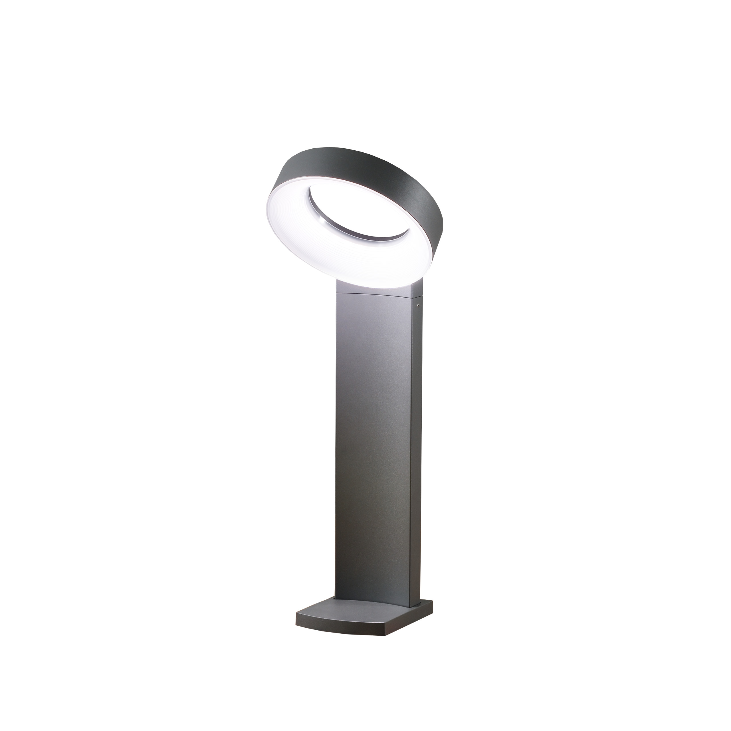 Konstsmide LED Wegeleuchte Asti, anthrazit, opalfarbenes Acrylglas (7274-370)