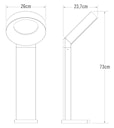 Vorschaubild Konstsmide LED Wegeleuchte Asti, anthrazit, opalfarbenes Acrylglas (7274-370)