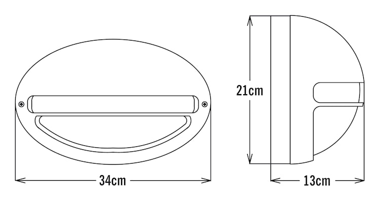 Konstsmide Wandleuchte Torino, Aluminium, opales Glas (7334-000)