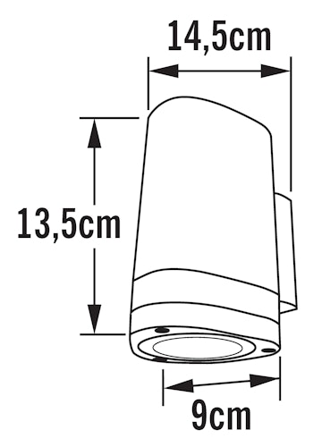 Konstsmide Strahler Modena Single, versch. Farben