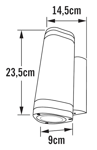 Konstsmide Strahler Modena Double, versch. Farben