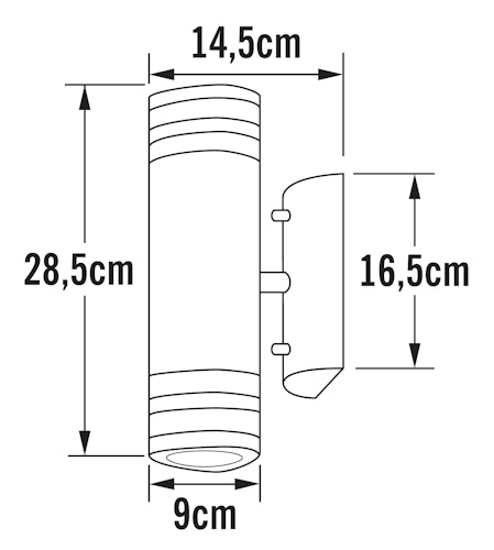 Konstsmide Strahler Modena Double Duo, versch. Farben