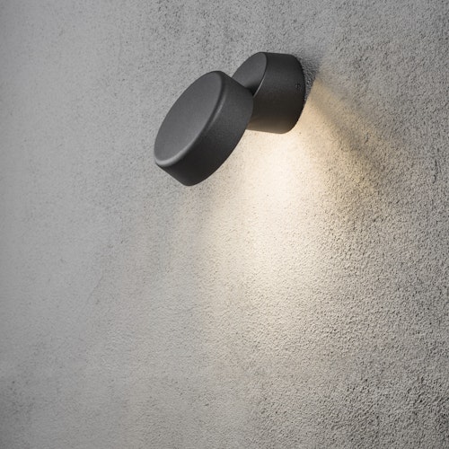 Konstsmide Wandleuchte Vicenza, lackiertes Aluminium, schwarz, LED 4W (7527-750)