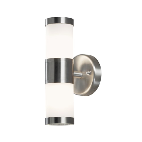 Konstsmide Halogenspot Modena, Edelstahl, gefrostetes Glas (7592-000)