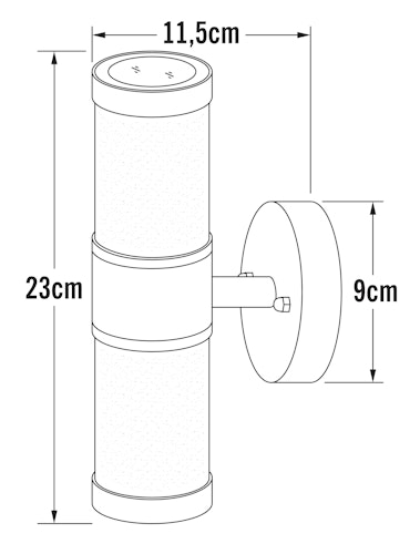 Konstsmide Halogenspot Modena, Edelstahl, gefrostetes Glas (7592-000)