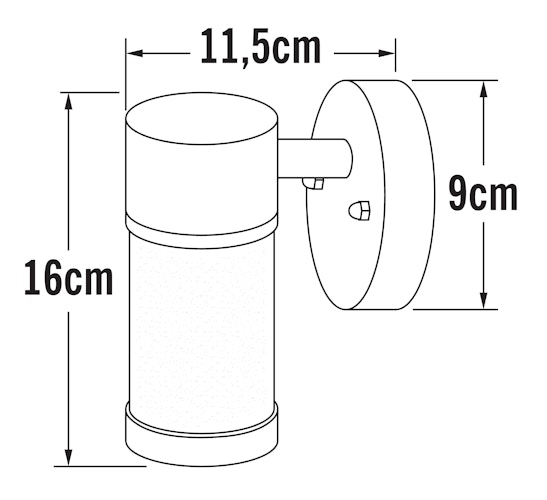 Konstsmide Halogenspot Modena, Edelstahl, gefrostetes Glas (7593-000)