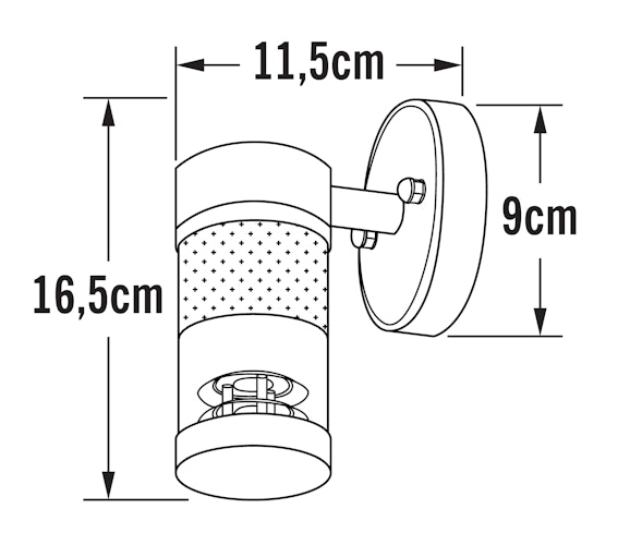 Konstsmide Halogenspot Bolzano, Edelstahl, gefrostetes/klares Glas (7594-000) Bild