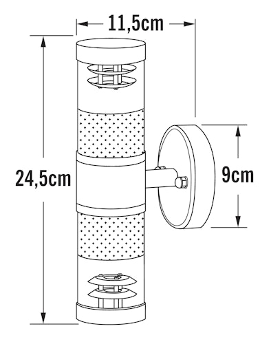 Konstsmide Halogenspot Bolzano, Edelstahl, gefrostetes/klares Glas (7595-000)