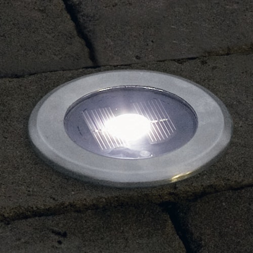 Konstsmide LED Solarbodeneinbaustrahler, Edelstahl, weisse LED (7626-000)