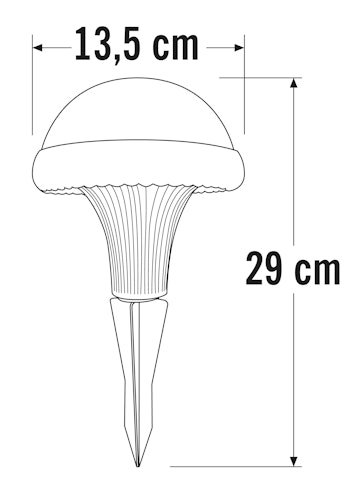 Konstsmide Solarleuchte Pilz, versch. Farben