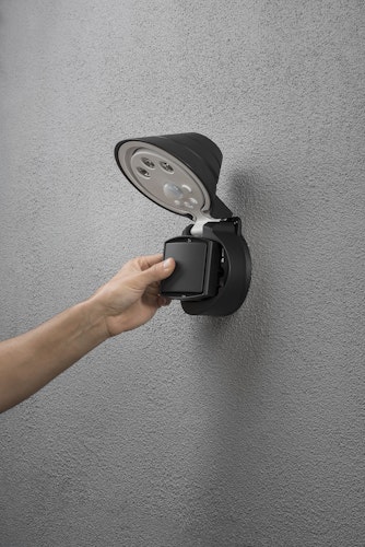 Konstsmide Wandleuchte Prato, schwarz, HighPowerLED 1,5W (7695-750)